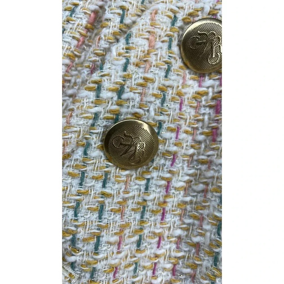 Anthropologie Mise En Scène by Ruffian Cream Tweed‎ Skirt Size 10 - Picture 4 of 8